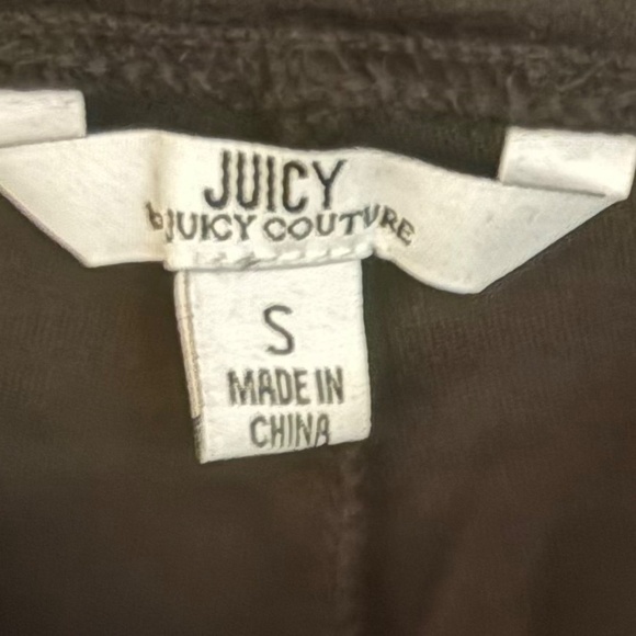NWT Juicy Couture Black Velvet Sweatpants - Picture 6 of 6